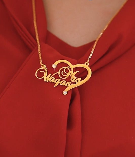 Couples Name Necklace